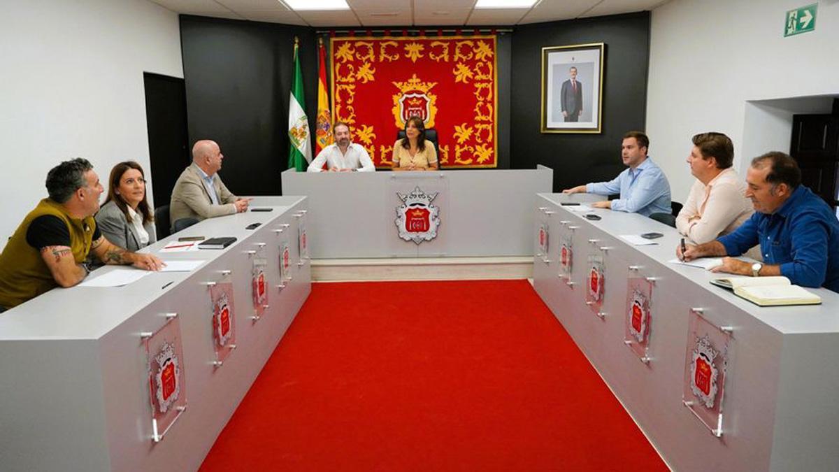 Momento de la junta de gobierno local del Ayuntamiento de Ronda
