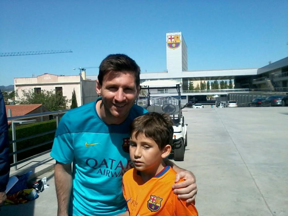 Amb Leo Messi a Barcelona.