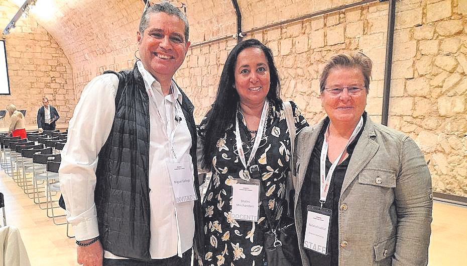 Miguel Gallego, Shalini Mirchandani y Natalia Enseñat.