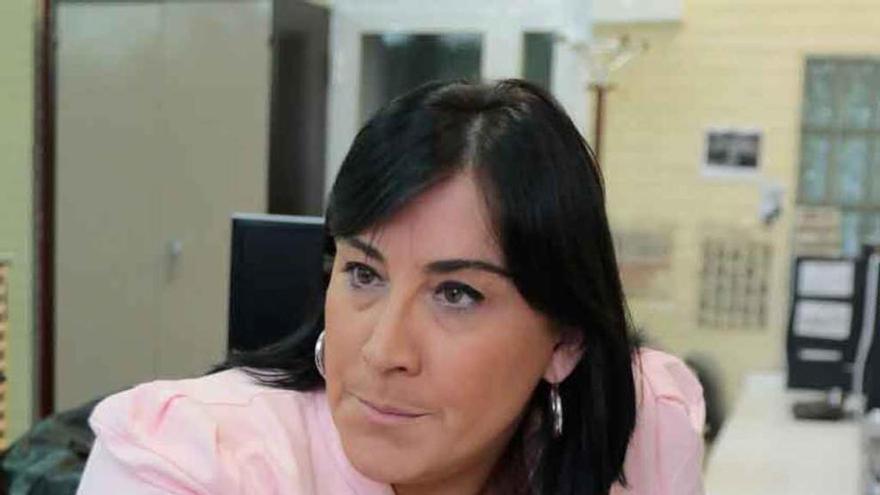 Ana Sánchez durante la entrevista.