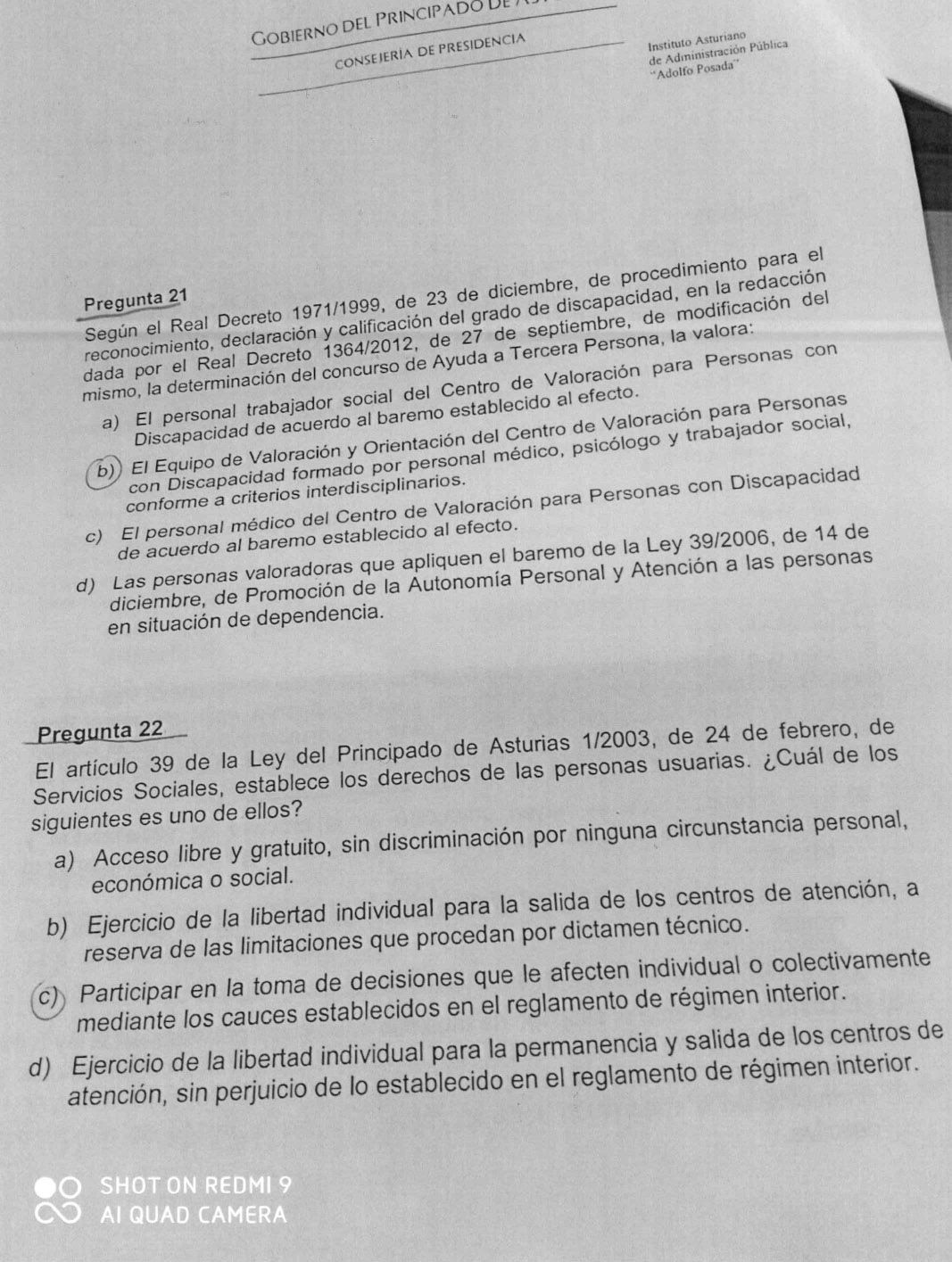 Examen Trabajo Social