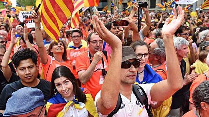 Assistents a la manifestació multitudinària de la Diada de l&#039;any passat a Barcelona