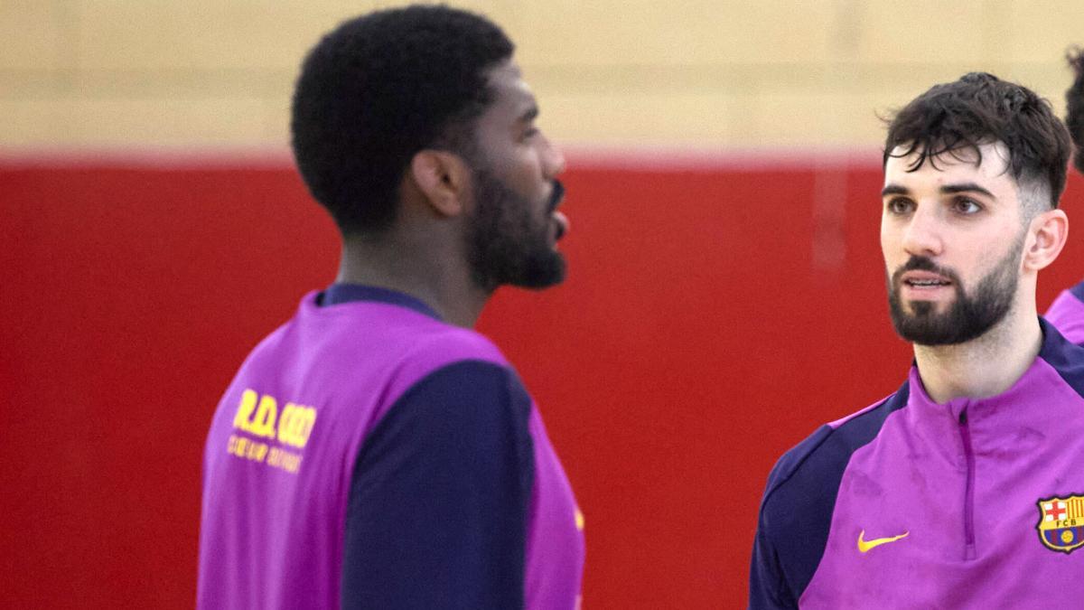 Dika Mem y Petar Cikusa, en un entrenamiento