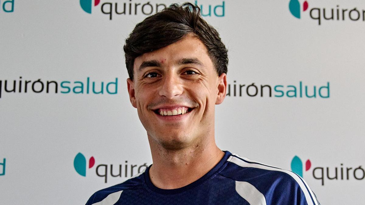 Joaquín Delgado, tras las pruebas médicas en Quironsalud.