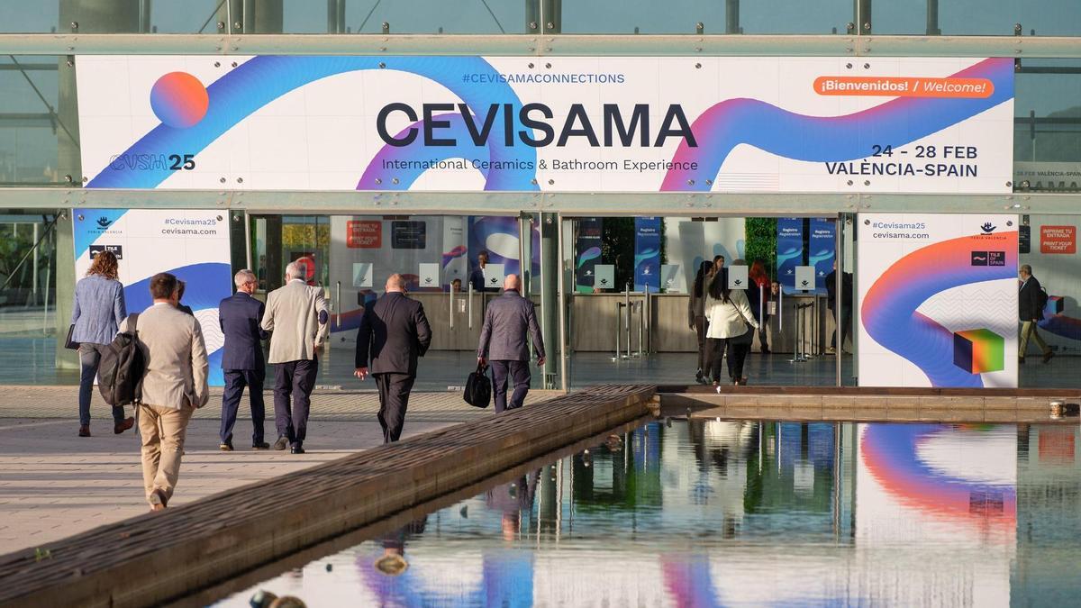 Entrada a Cevisama, en Feria Valencia, en la pasada edición de este 2025.