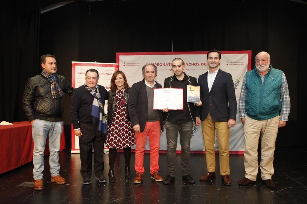 Entrega del IX Campeonato de Pinchos de Gijón.