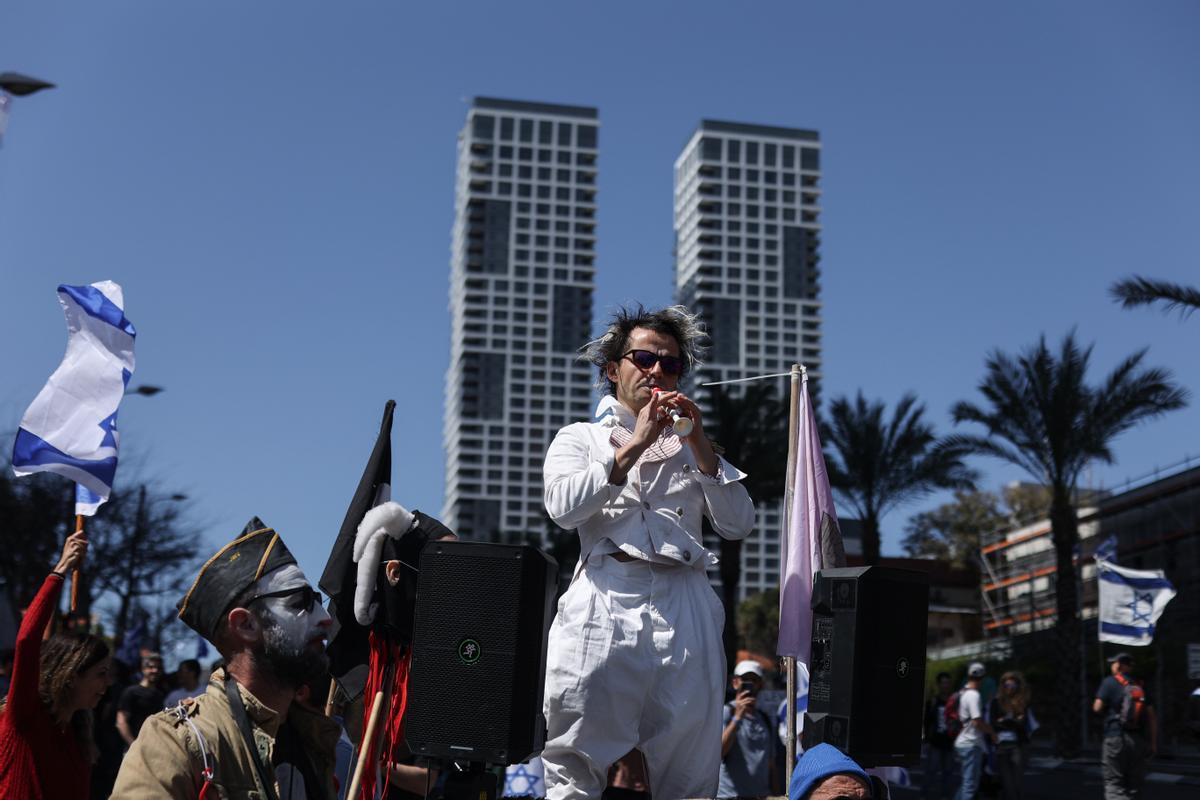 Protestas en Tel Aviv por la polémica reforma judicial del Gobierno de Netanyahu