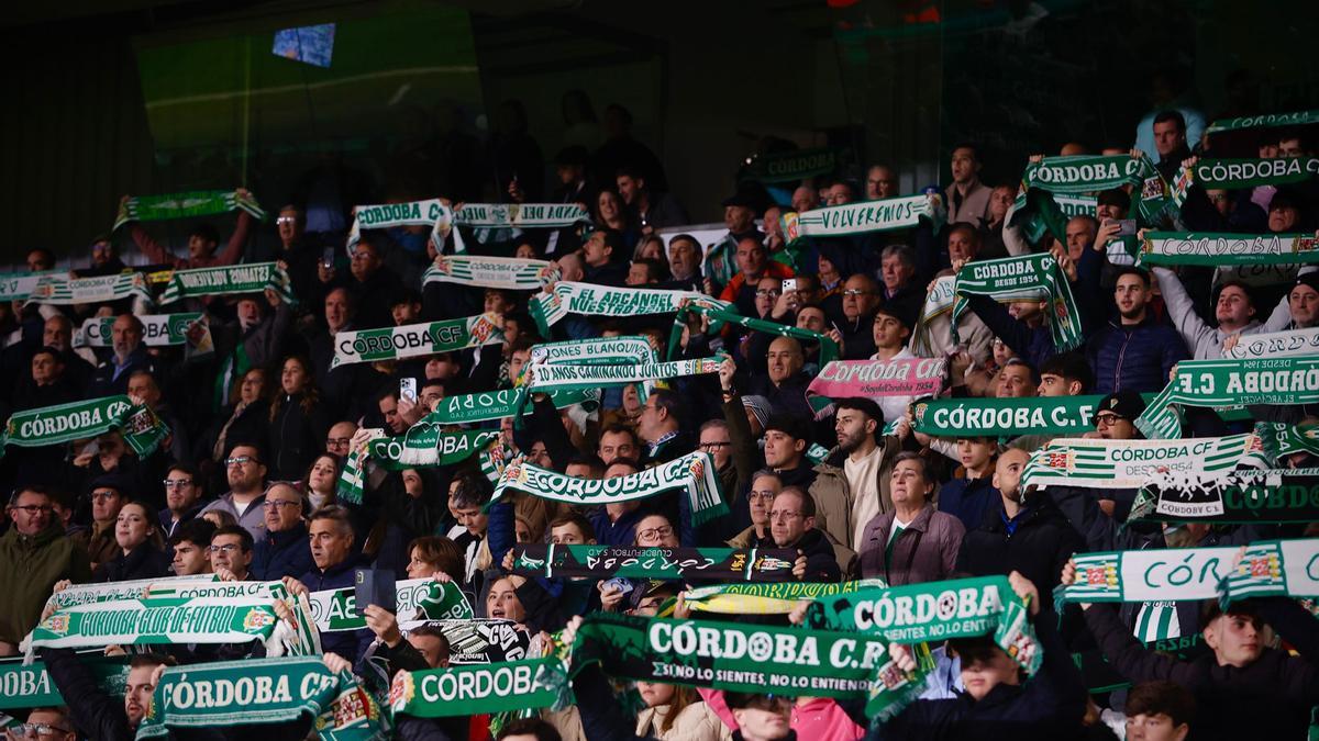 La afición del Córdoba CF en El Arcángel.