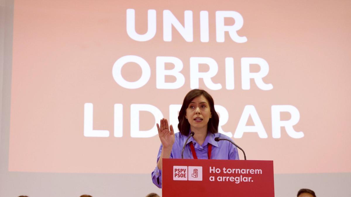 Diana Morant en el congrés nacional del PSPV
