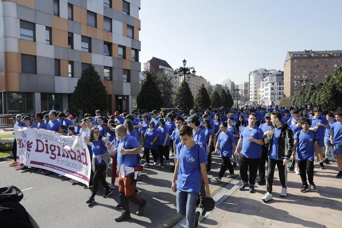 Marcha por la dignidad de la Fundación Vinjoy