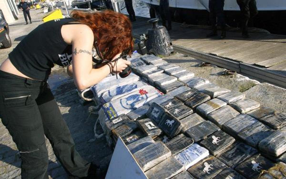 Alijo de 1.000 kilos de cocaína intervenido en Marín (Pontevedra) en 2006. Ya lo manejaba la Mocromafia.
