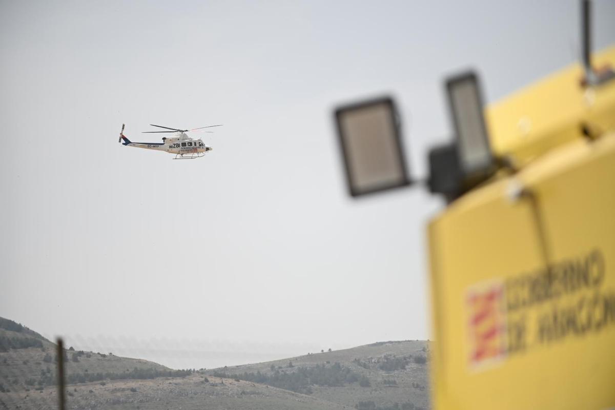 En imágenes | Segundo día de incendio en Ejulve