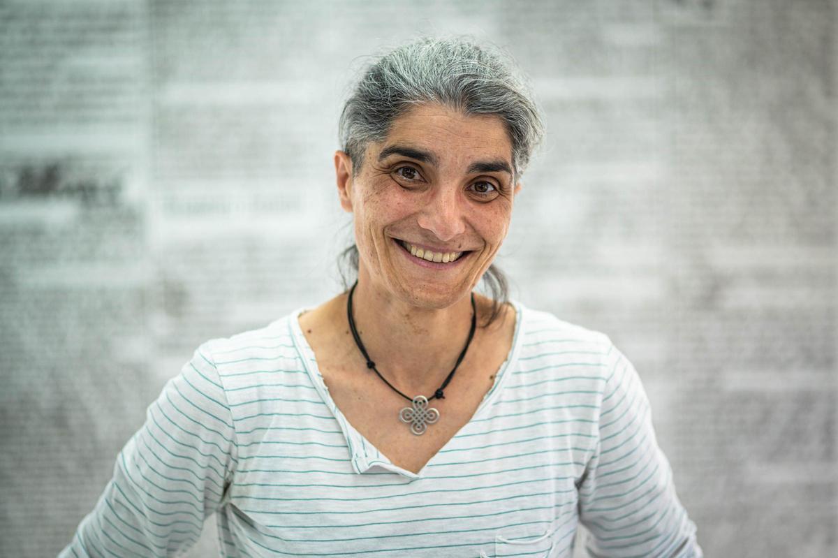 Cristina González Castro en la redacción del periódico EL DÍA.