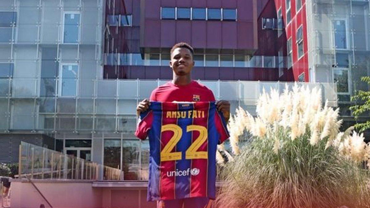 Ansu Fati, nuevo dorsal '22' del FC Barcelona