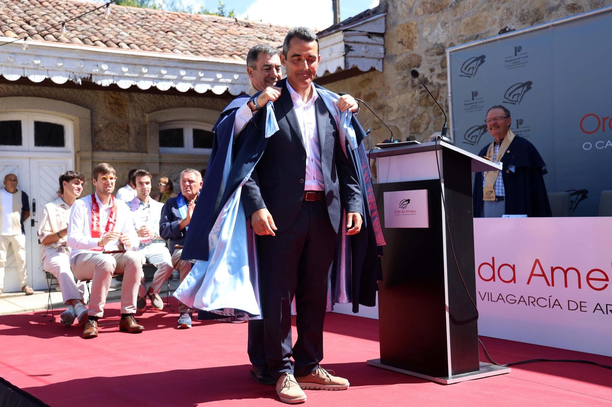 Un momento del XVII Capítulo da Orde da Ameixa de Carril.