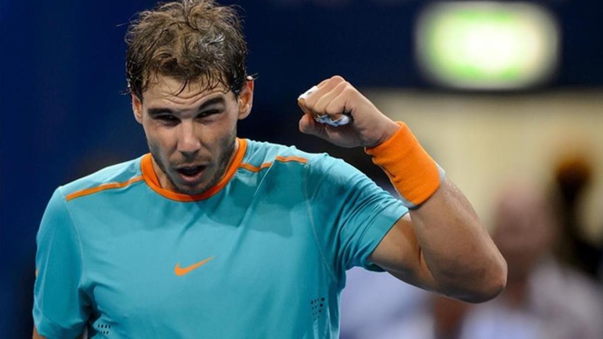 Nadal, en su partido ante Bolelli.