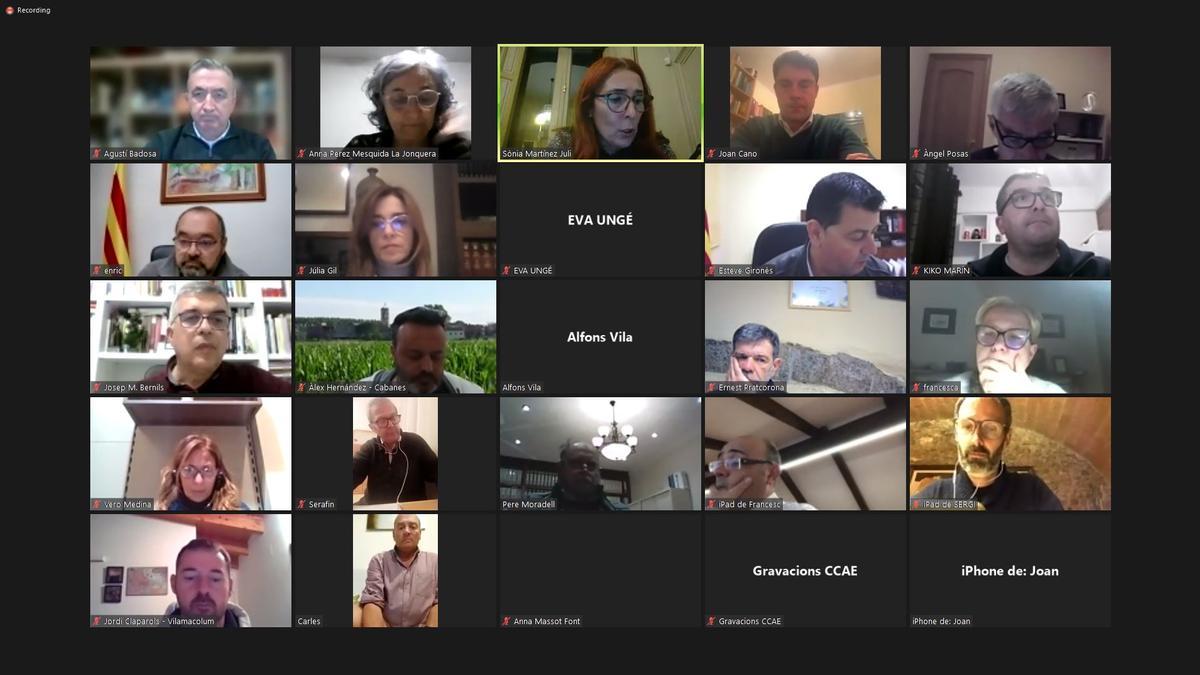 El ple de desembre del Consell Comarcal es va fer telemàticament