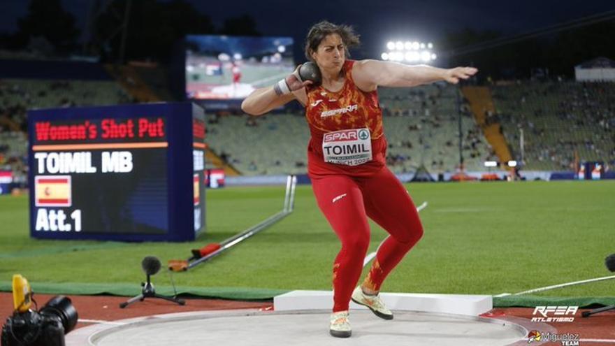 Toimil, en el Campeonatos del Mundo de atletismo en Eugene.