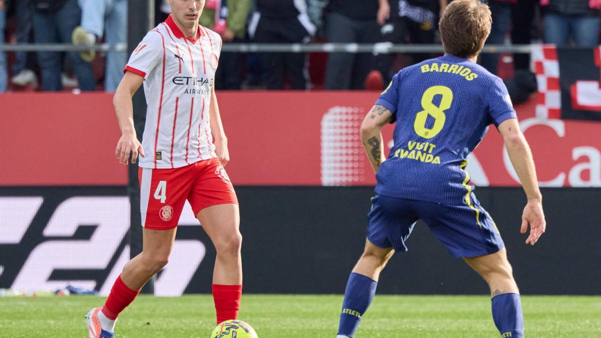 Partit de lliga del Girona contra l'Atlètic de Madrid