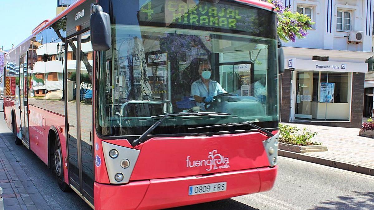 Un autobús de transporte urbano de Fuengirola.