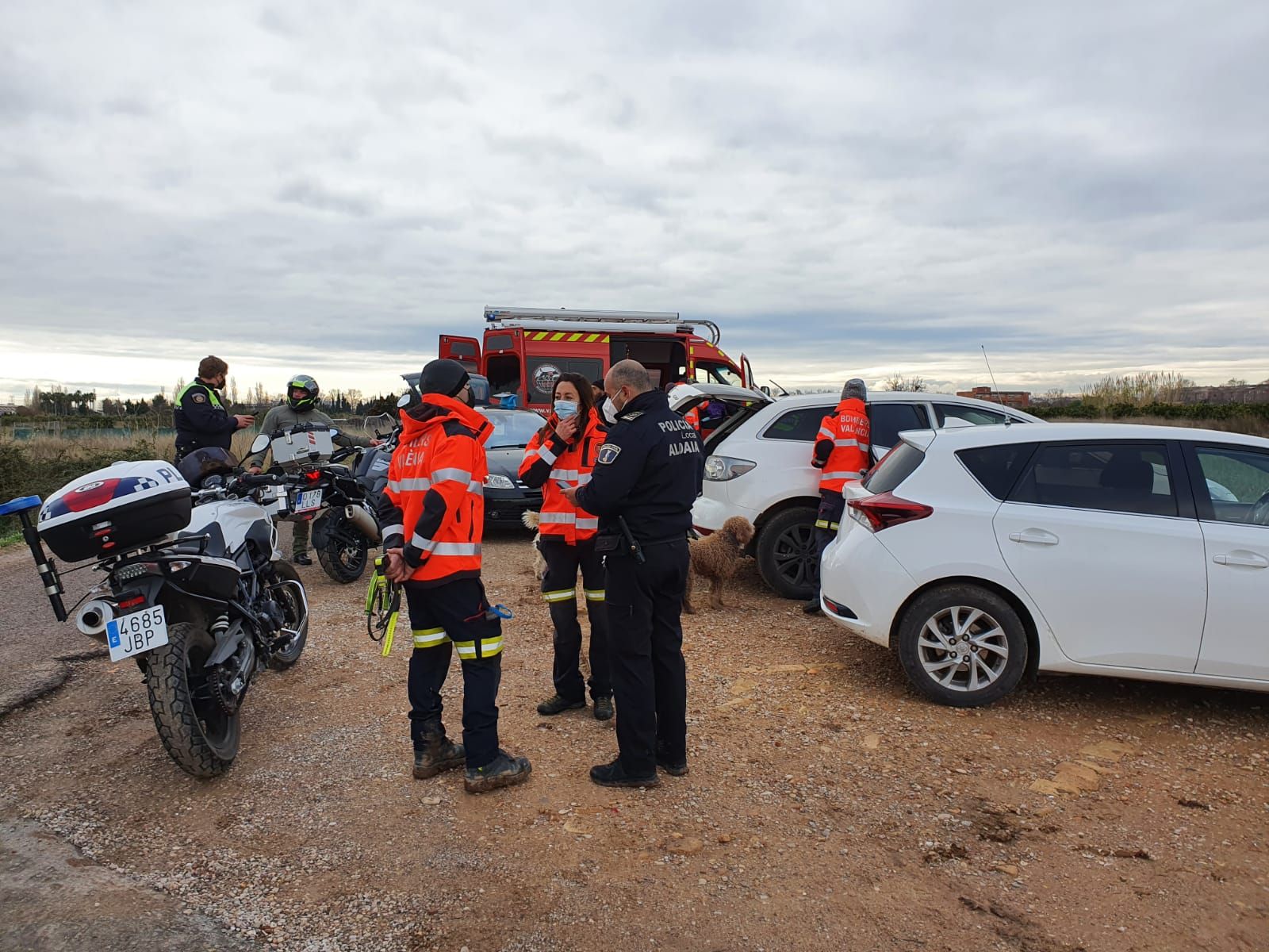 Operativo de búsqueda de un hombre desaparecido en Aldaia