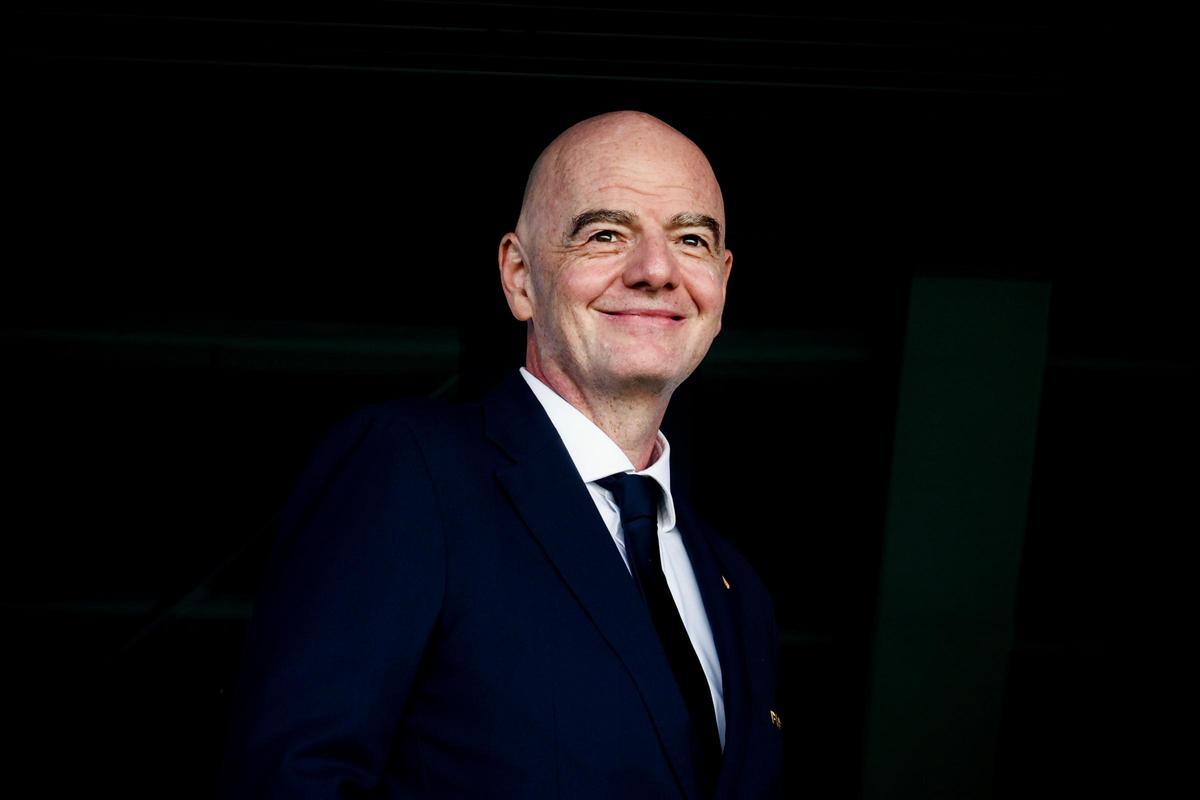 Infantino, en un partido de fútbol.