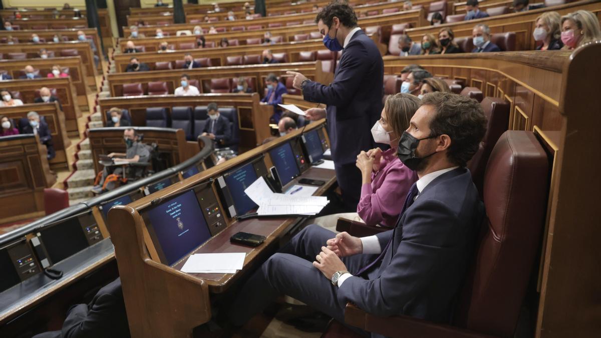 Pablo Casado en el Congreso de los Diputados.