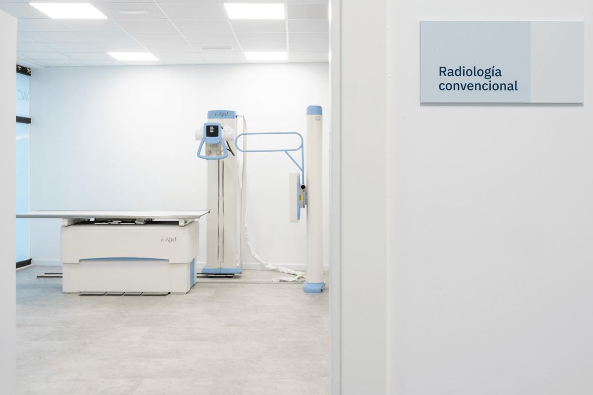 Sala de radiología convencional de la Fundación MEDAC.
