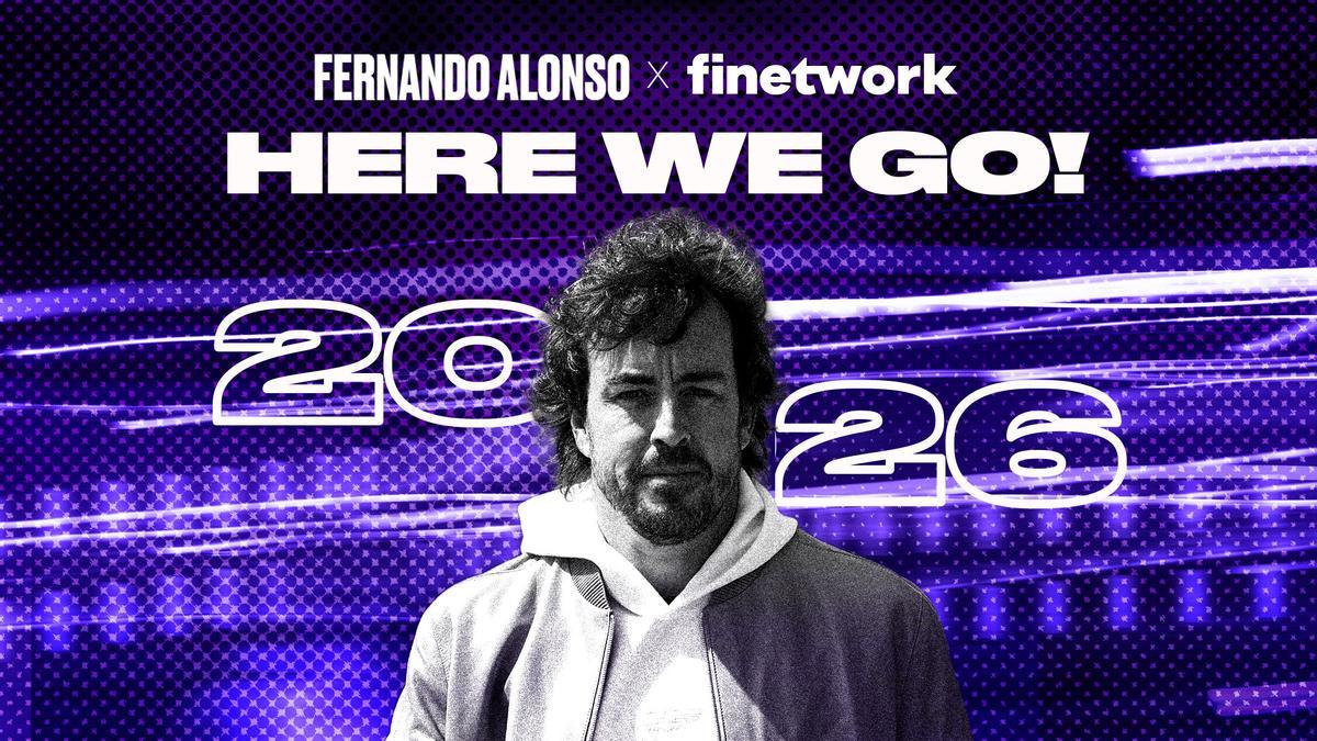 Finetwork y Fernando Alonso amplían su contrato de patrocinio para 2026