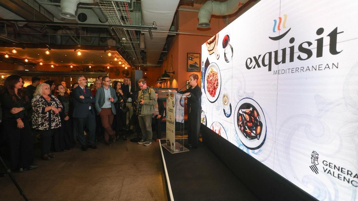 La consellera Marián Cano, en un momento de su intervención en la feria turística de Londres.