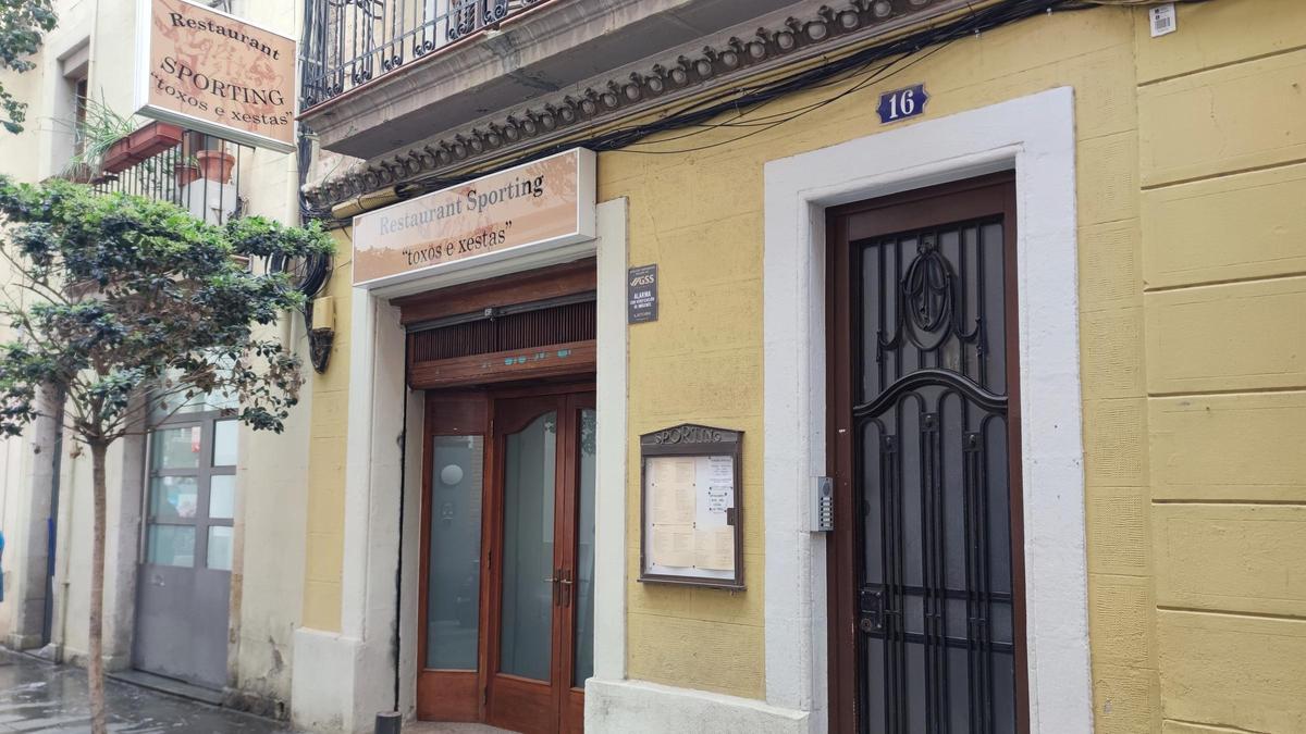La entrada de Restaurant Sporting.