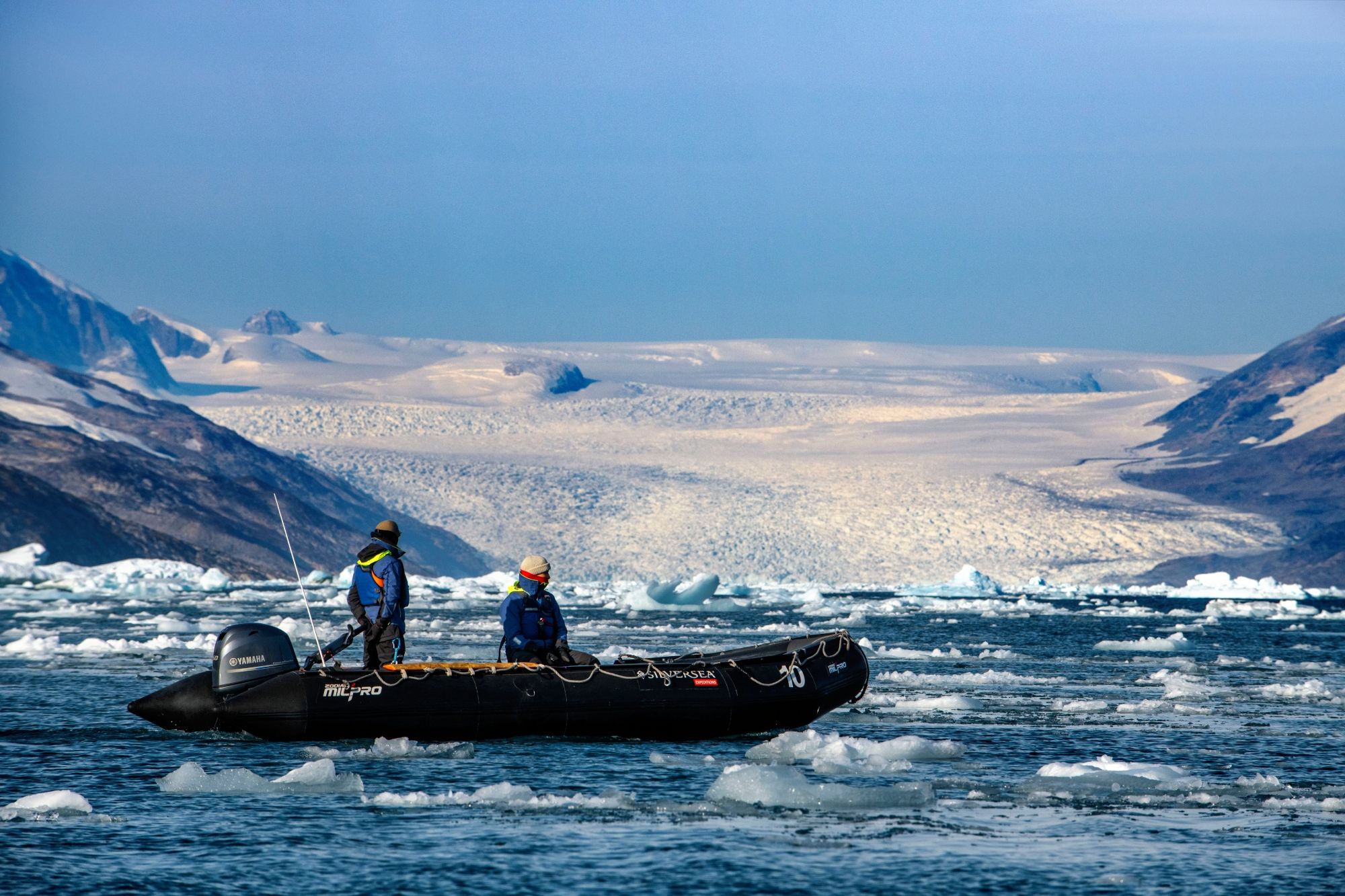 Embarcación en el fiordo de Kangerlussuaq, en el sureste de la isla.