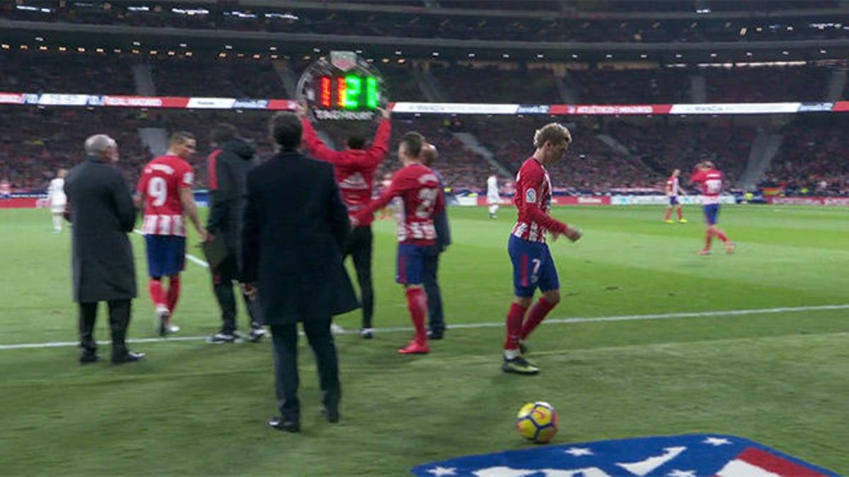 LALIGA | Atlético Madrid - Real Madrid (0-0): Pitos a Griezmann al ser sustituido