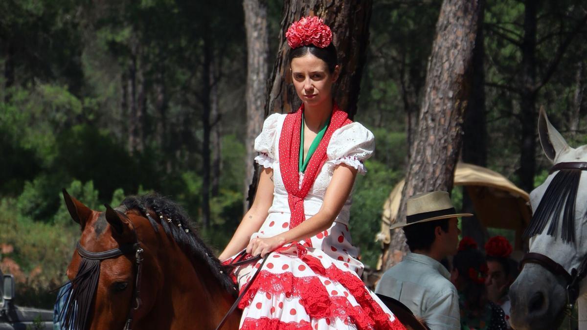 Victoria Federica durante el camino al Rocío.