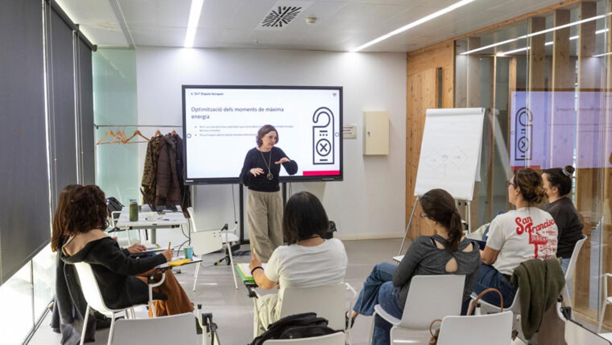 Una de las aulas de Lider, el nuevo polo de actividad económica para las mujeres profesionales
