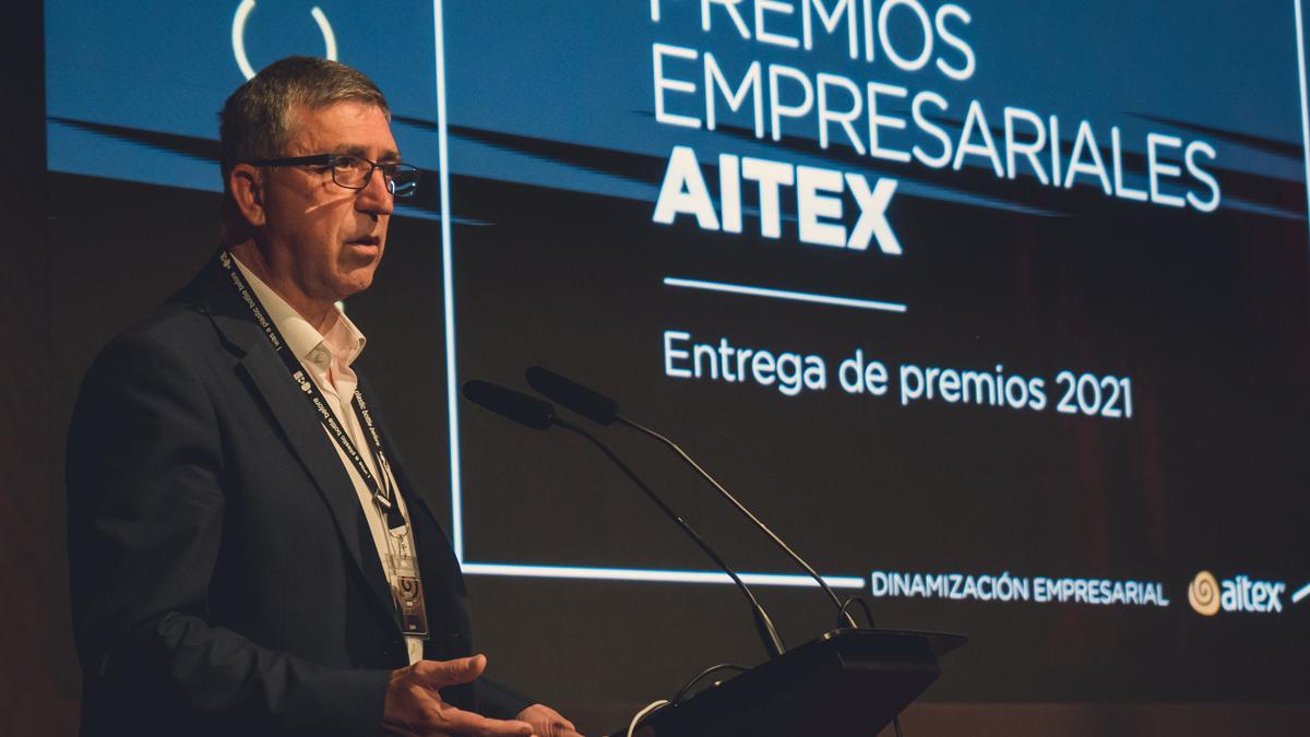 El Conseller Rafael Climent en los Premios Empresariales AITEX 2021.