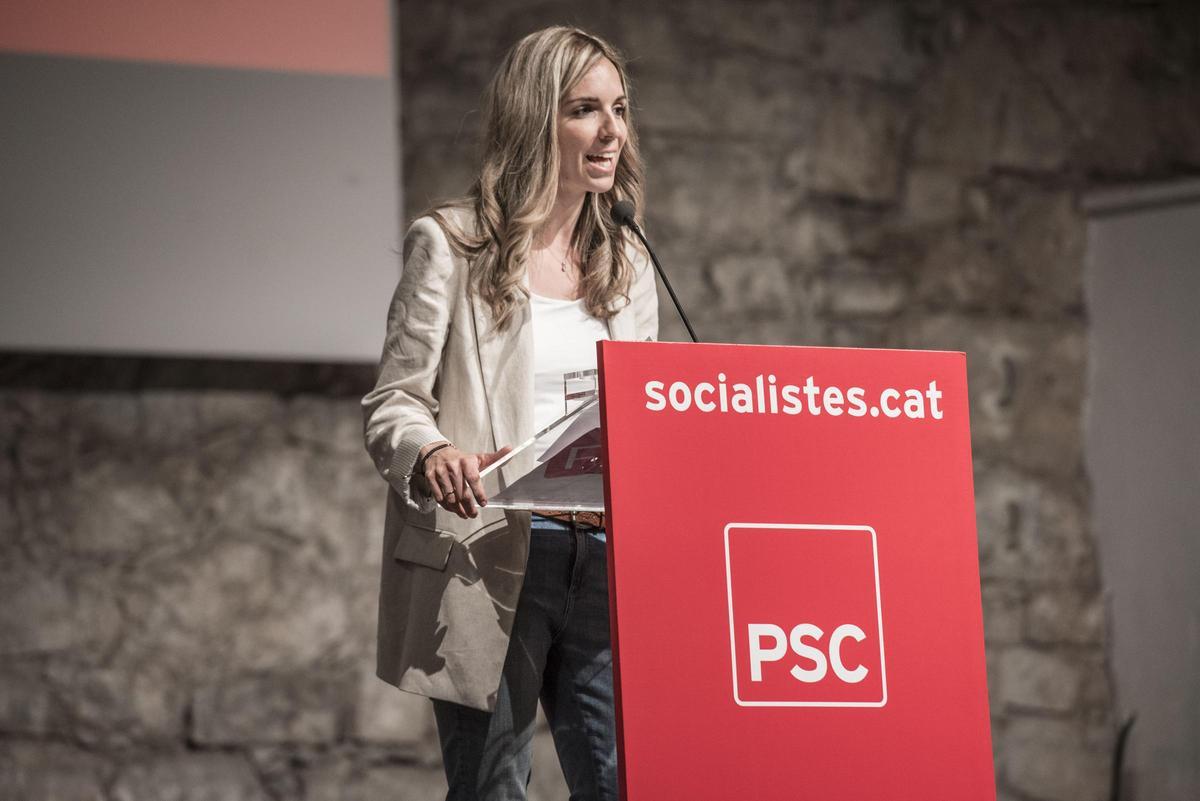 Elia Tortolero, en una imatge d'un acte amb el seu partit