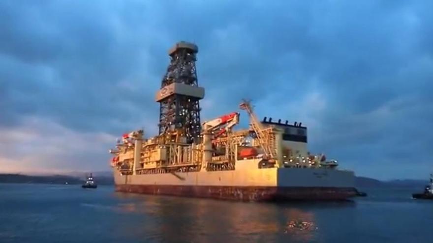 Así ha sido el viaje de la plataforma petrolífera Noble Voyager de Langosteira a Ferrol