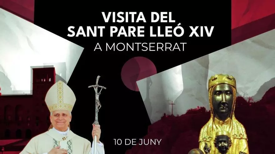Sortida del Papa de Montserrat