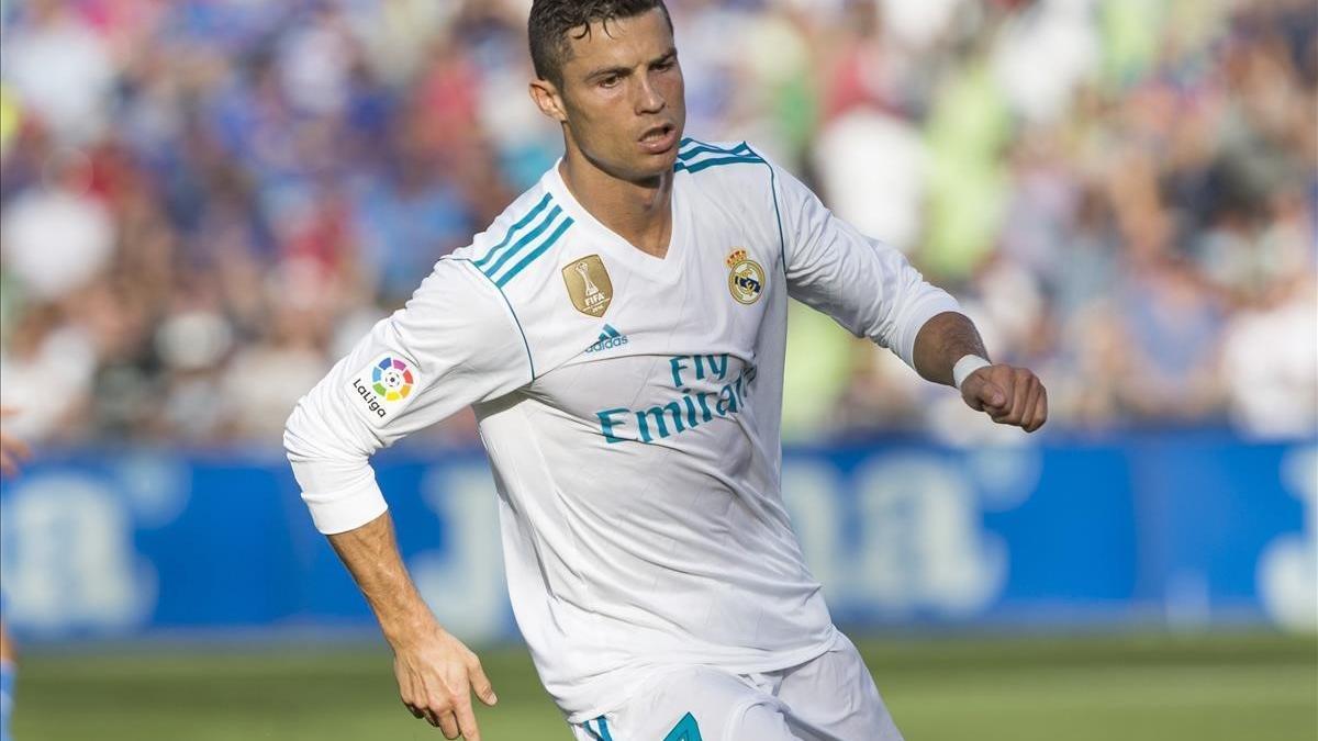 Cistiano Ronaldo celebra el tanto con qel que dio el triunfo al Madrid
