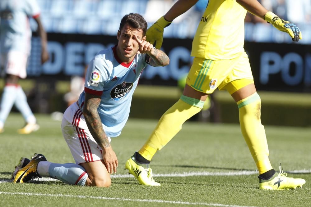 Las mejores imágenes del duelo entre el Celta y la Real Sociedad en el primer partido de Liga en Balaídos.