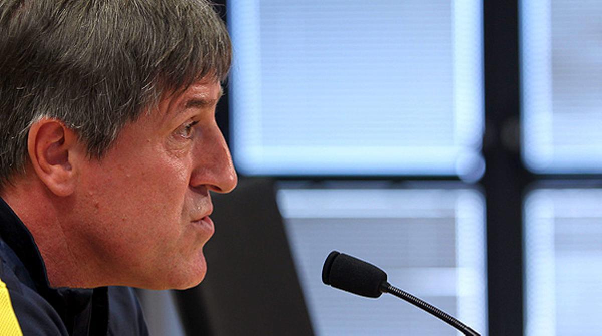 El tècnic blaugrana reconeix que els jugadors han estat tristos un parell de dies.