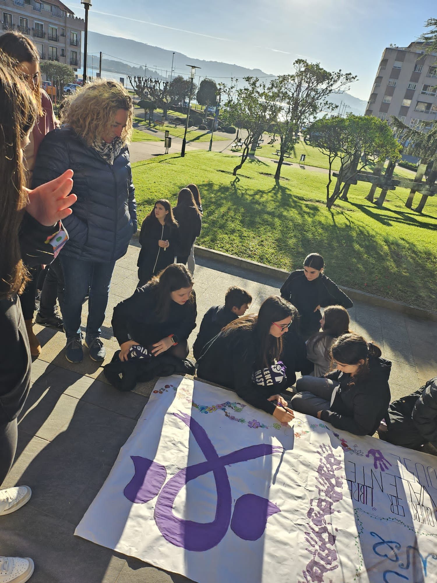 Los colegios, protagonistas en la previa del 25-N en O Morrazo