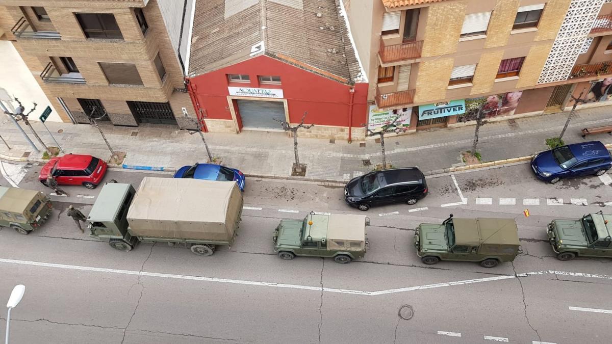 El Ejército refuerza las labores de seguridad en Castellón contra el coronavirus