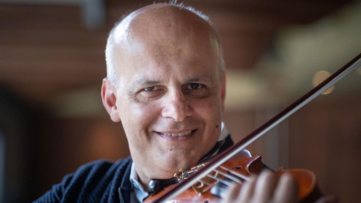 El violinista italiano Corrado Bolsi, profesor en el Conservatori del Liceu.