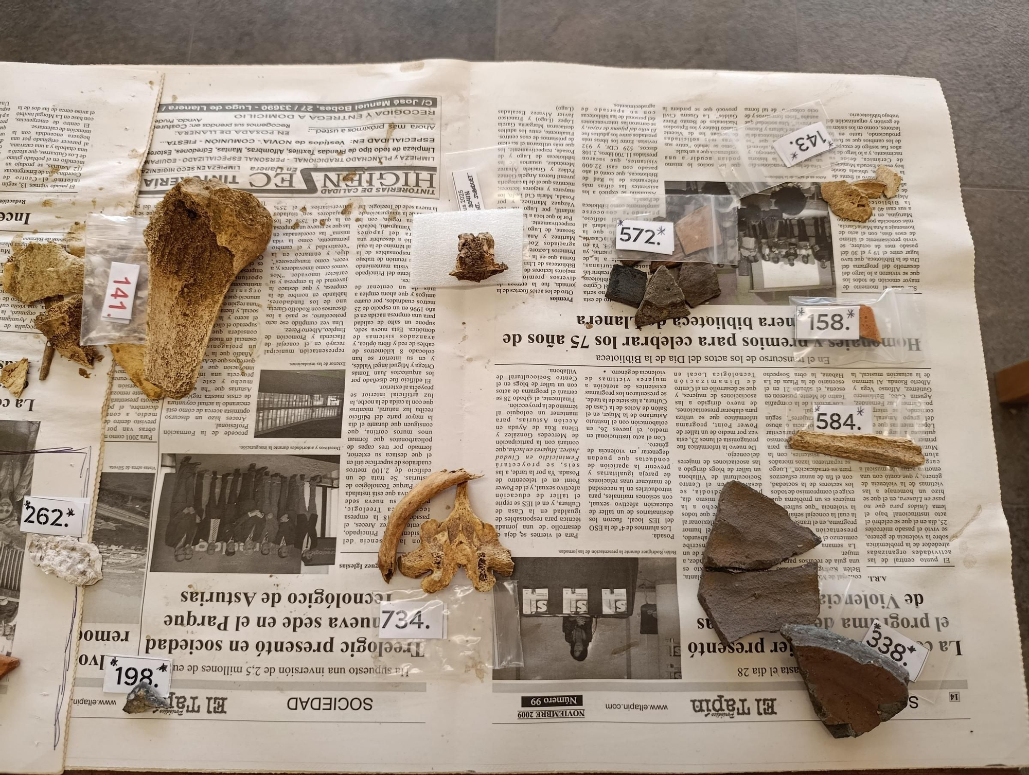 Así se trabaja en el laboratorio de "Lucus Asturum" en Villabona