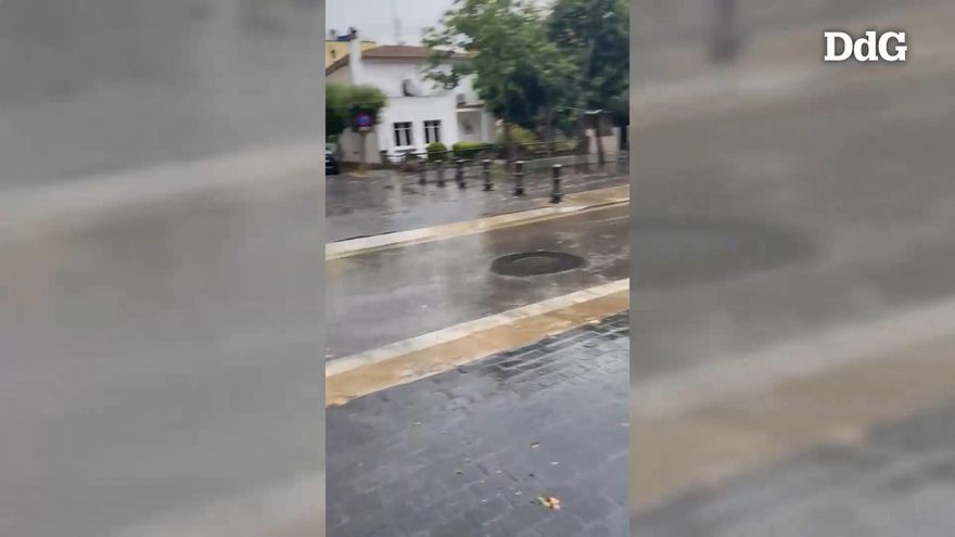 Així ha estat la tempesta a Salt