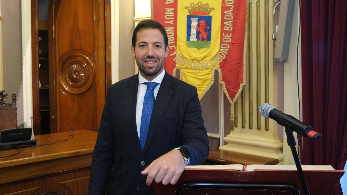 Francisco Javier Pizarro durante su toma de posesión como concejal del PP a finales del pasado mes de septiembre.