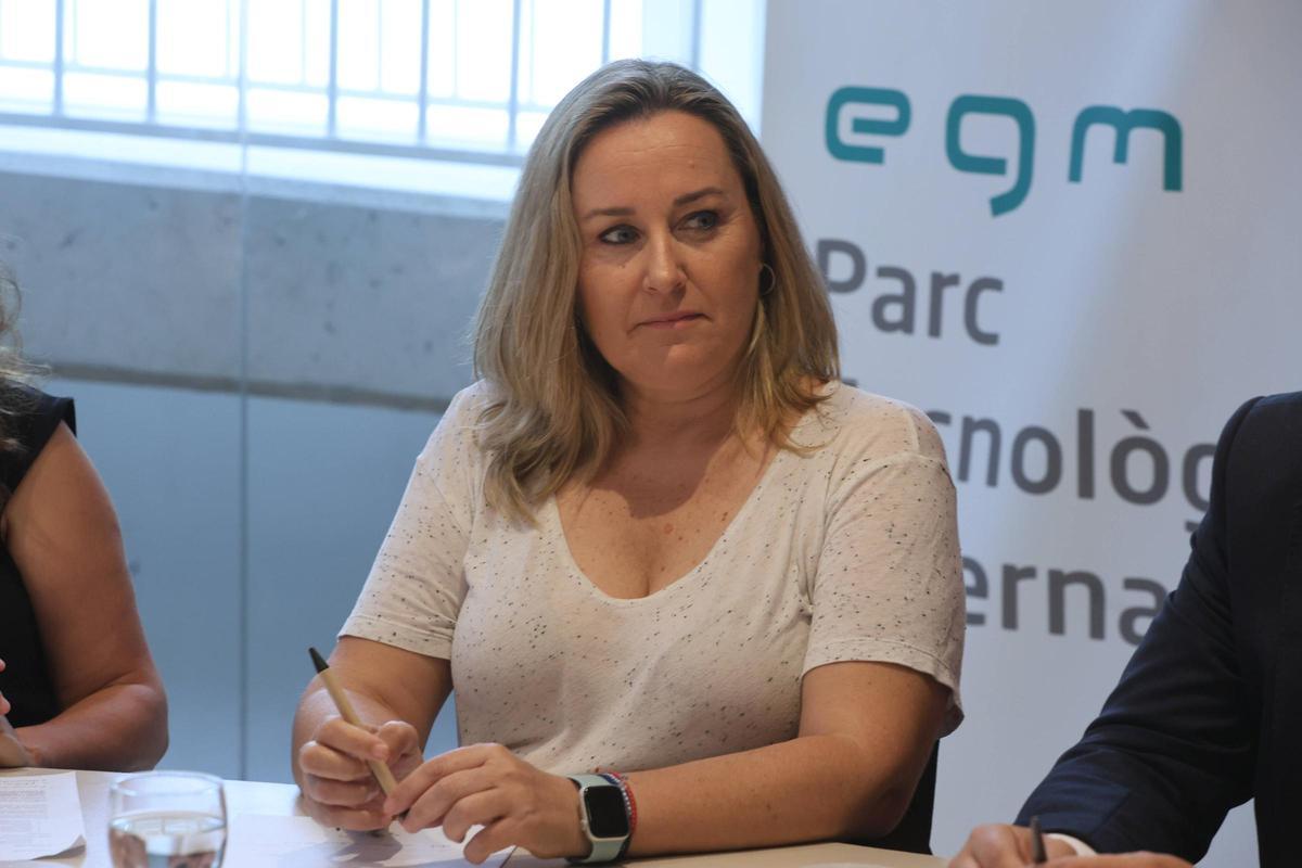 Patricia Muñoz, miembro de CEV Valencia y presidenta de Fepeval, durante la jornada.