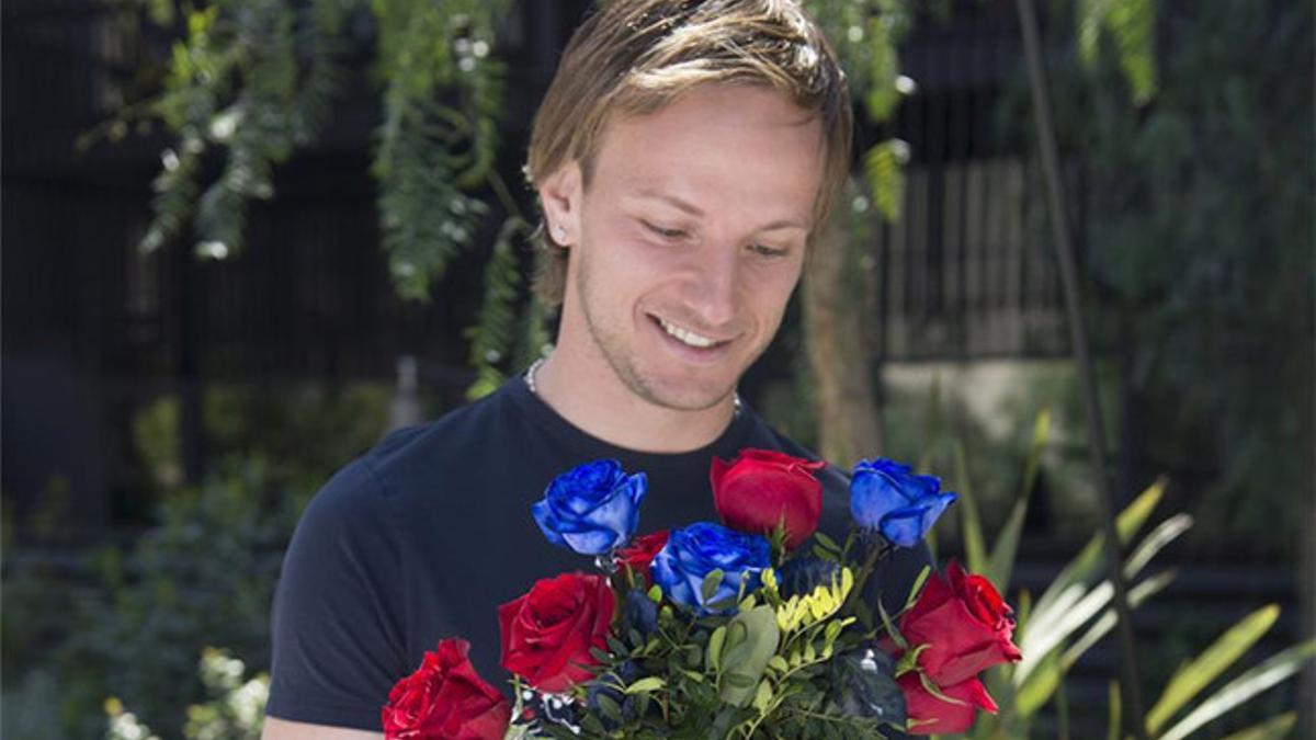 El barcelonista Rakitic se prepara para Sant Jordi